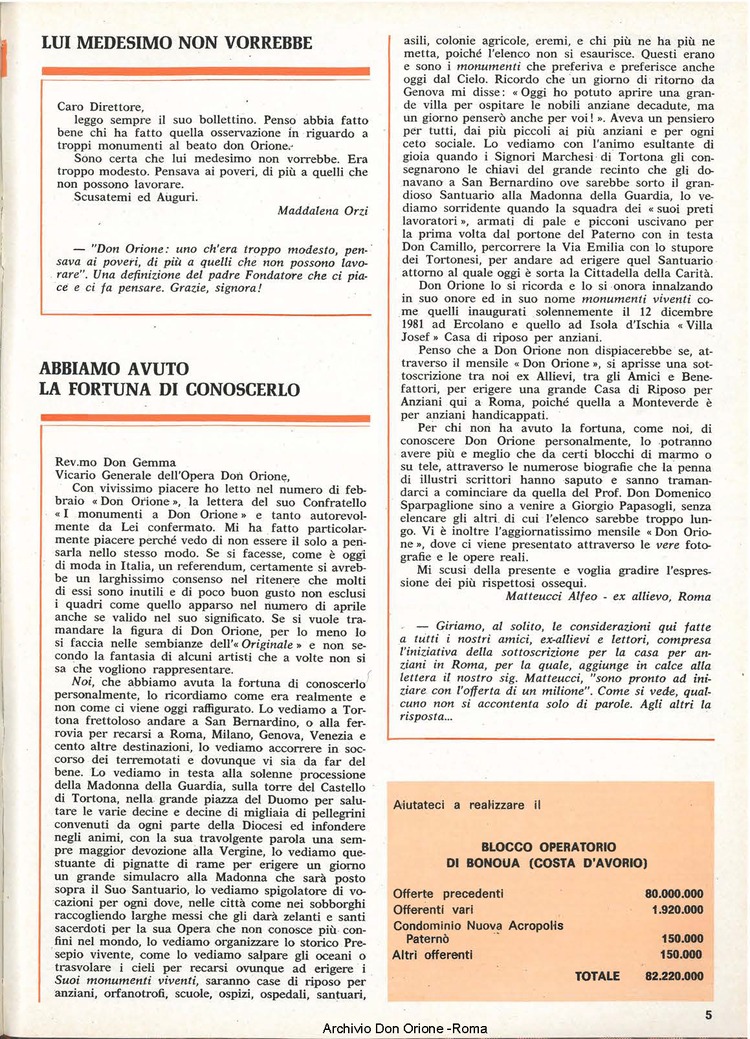 Don Orione, 77, 06, 01-06-1982, pagina 5