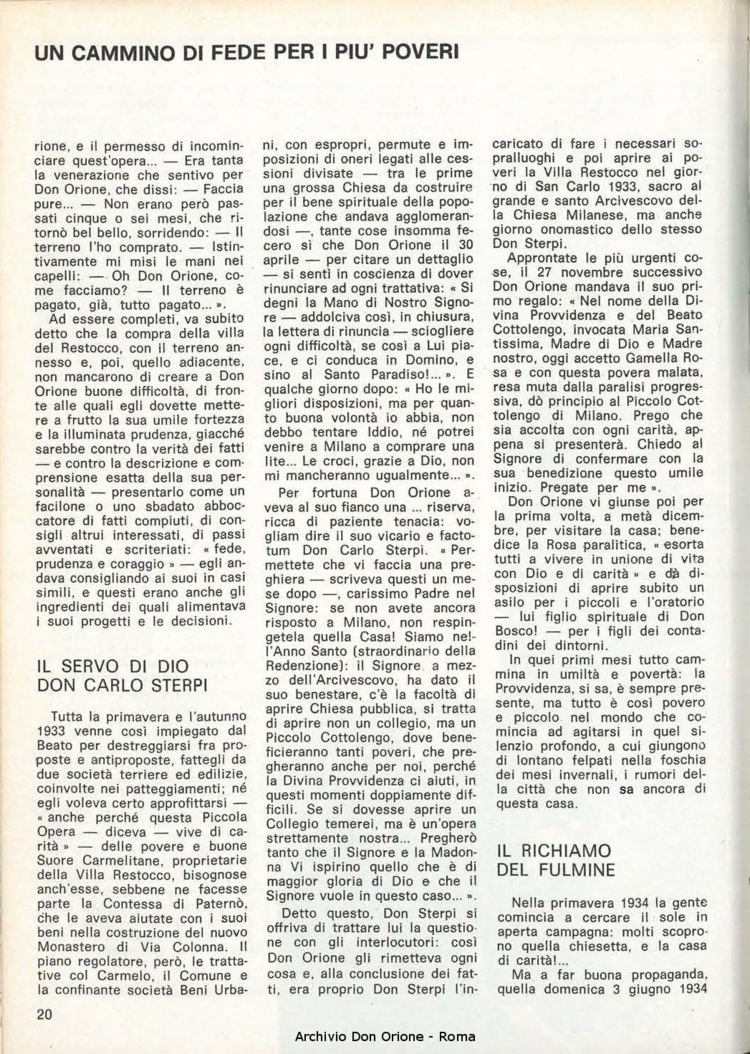 Don Orione, 77, 10, 01-12-1982, pagina 20