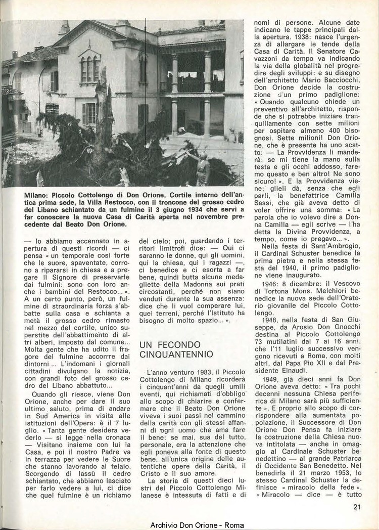 Don Orione, 77, 10, 01-12-1982, pagina 21
