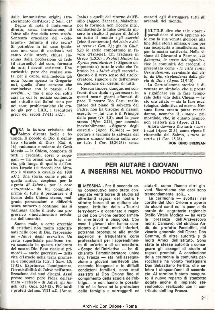 Don Orione, 78, 09, 01-11-1983, pagina 21