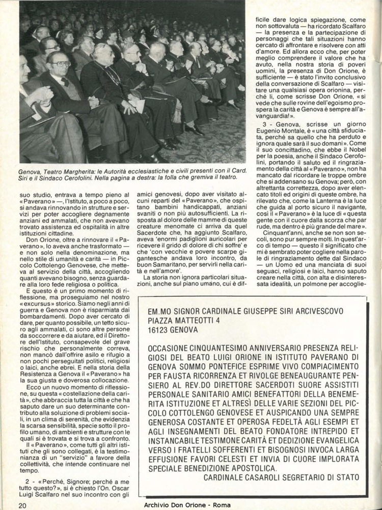 Don Orione, 79, 01, 01-01-1984, pagina 20