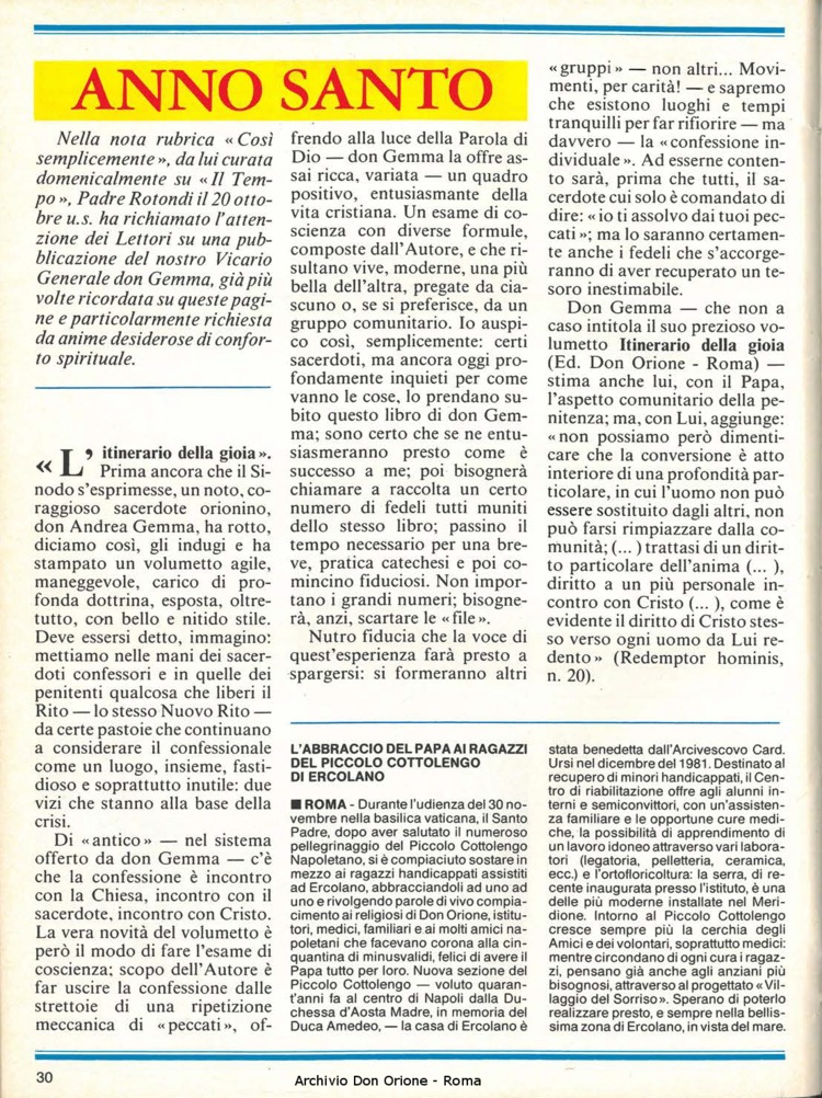 Don Orione, 79, 01, 01-01-1984, pagina 30