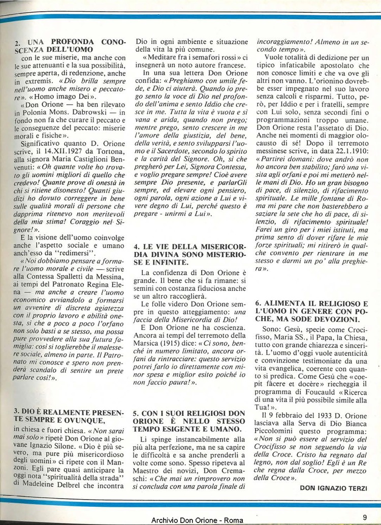 Don Orione, 79, 03, 01-03-1984, pagina 9