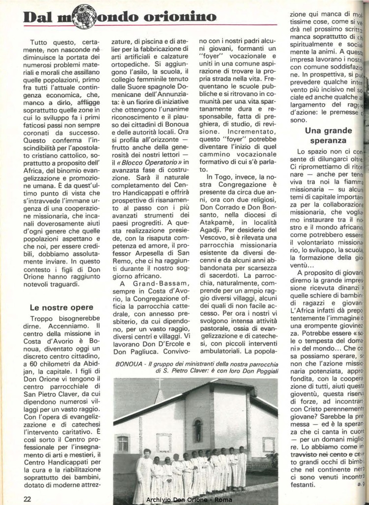 Don Orione, 79, 03, 01-03-1984, pagina 22