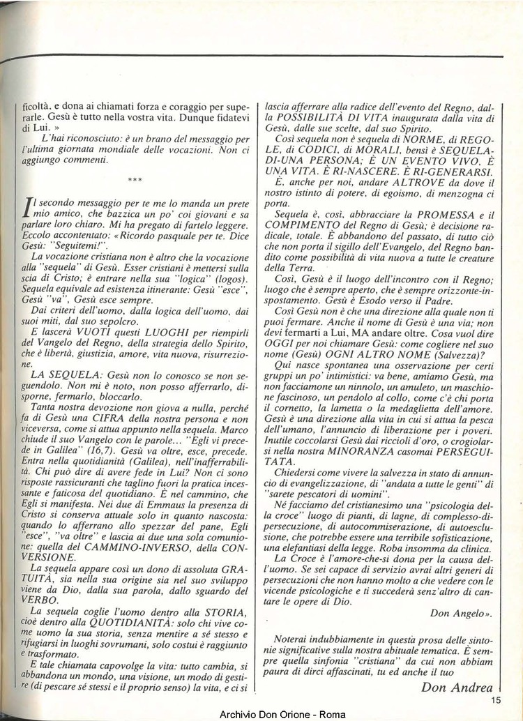 Don Orione, 79, 06, 01-06-1984, pagina 15