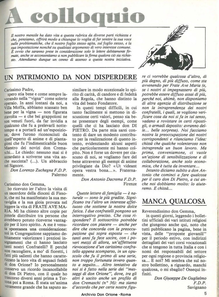 Don Orione, 79, 07, 01-07-1984, pagina 5