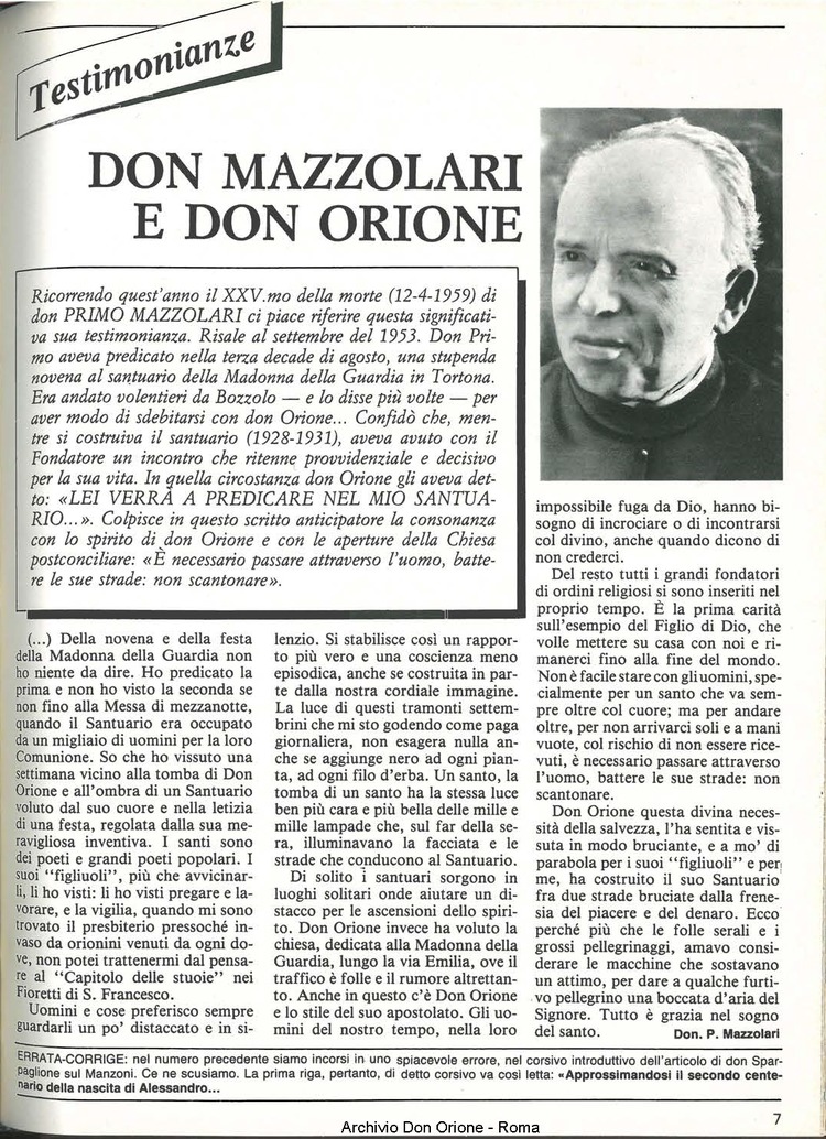 Don Orione, 79, 07, 01-07-1984, pagina 7