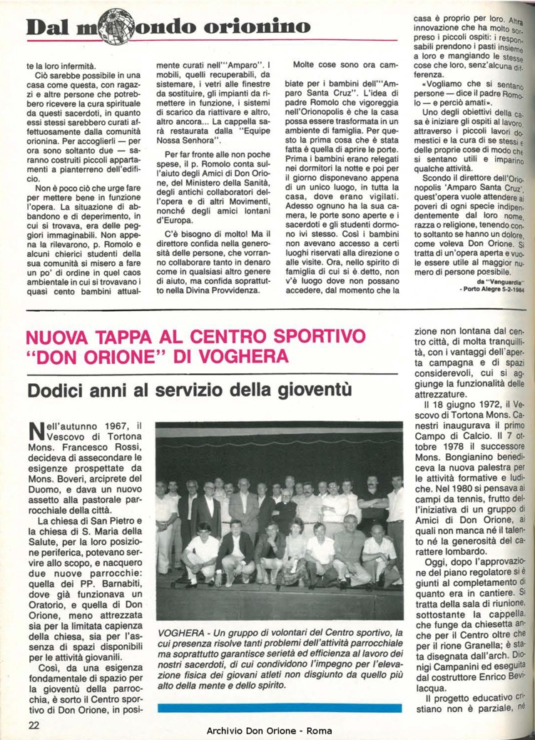 Don Orione, 79, 07, 01-07-1984, pagina 22