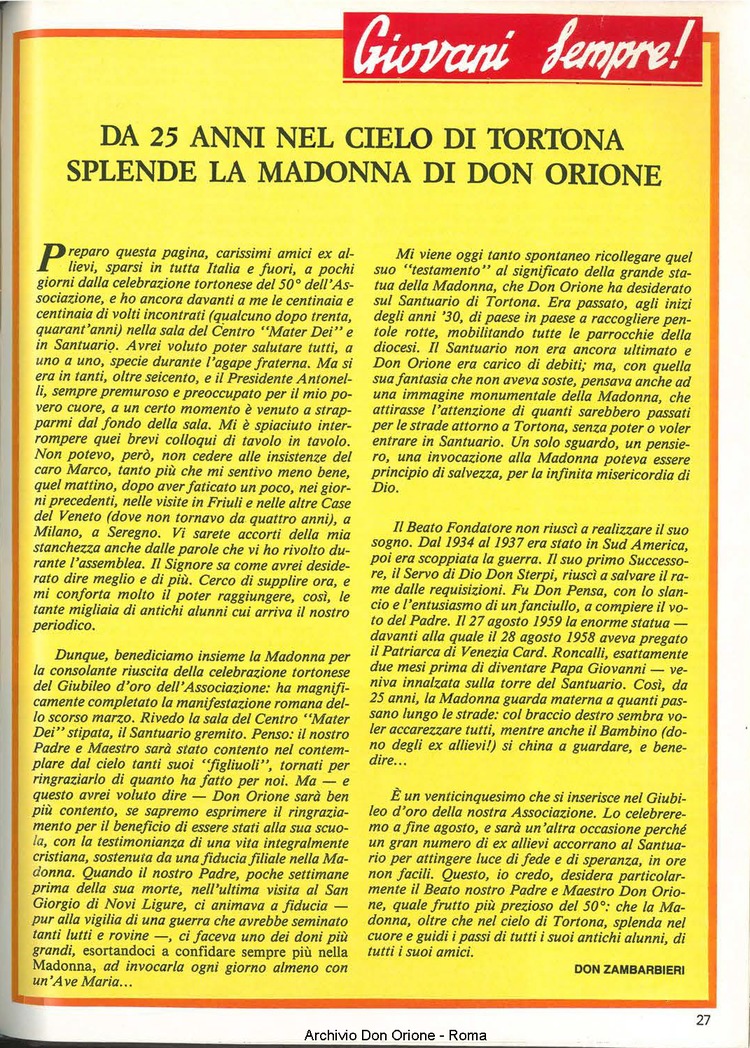 Don Orione, 79, 07, 01-07-1984, pagina 27