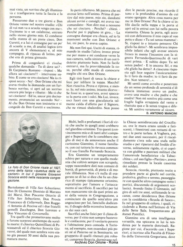 Don Orione, 79, 10, 01-12-1984, pagina 15
