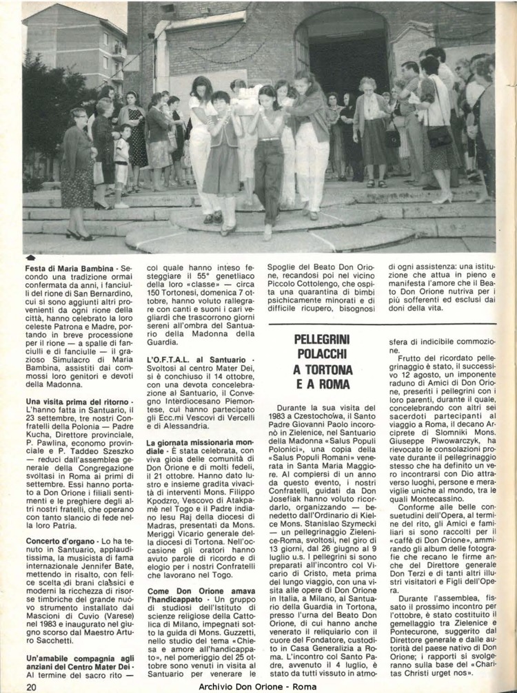 Don Orione, 79, 10, 01-12-1984, pagina 20