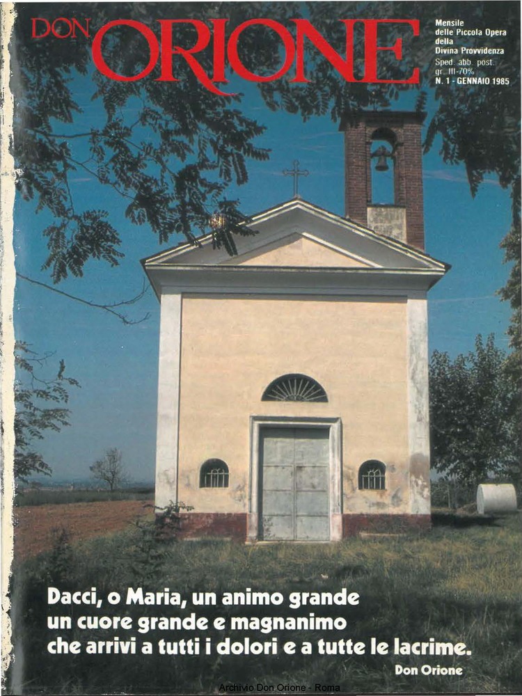 Don Orione, 80, 01, 01-01-1985, pagina 1