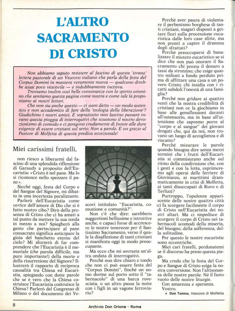 Don Orione, 80, 01, 01-01-1985, pagina 8