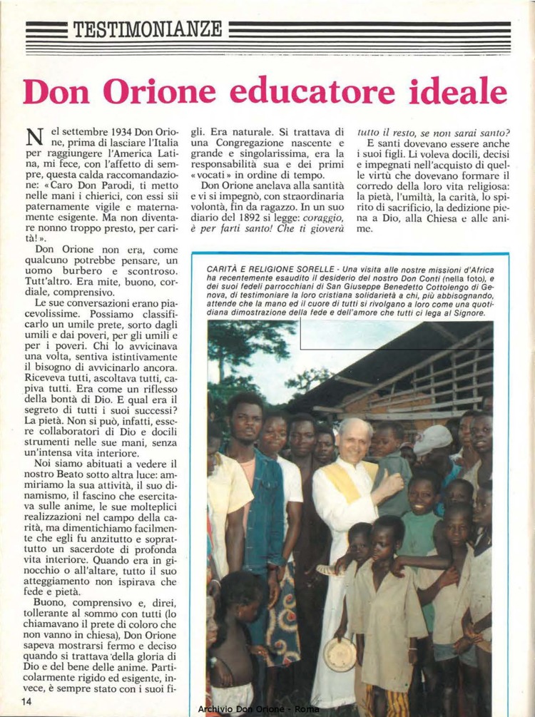 Don Orione, 80, 01, 01-01-1985, pagina 14
