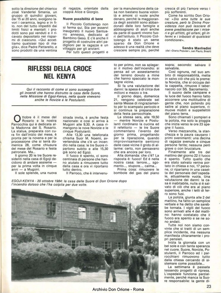 Don Orione, 80, 01, 01-01-1985, pagina 23