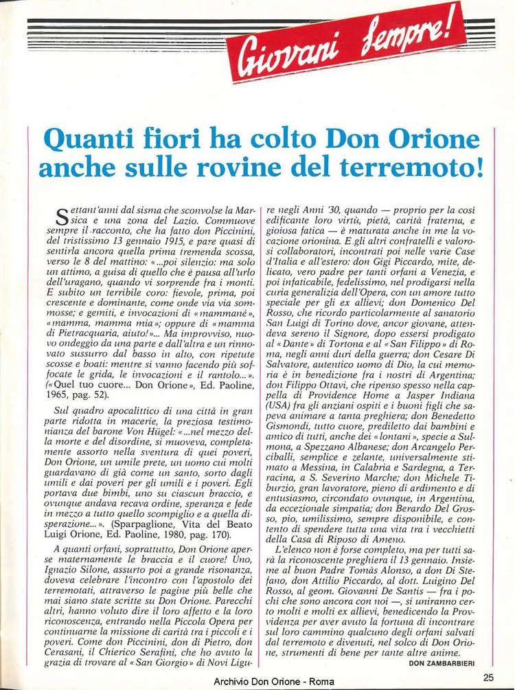 Don Orione, 80, 01, 01-01-1985, pagina 25