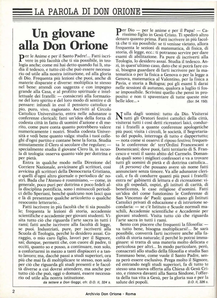 Don Orione, 80, 02, 01-02-1985, pagina 2