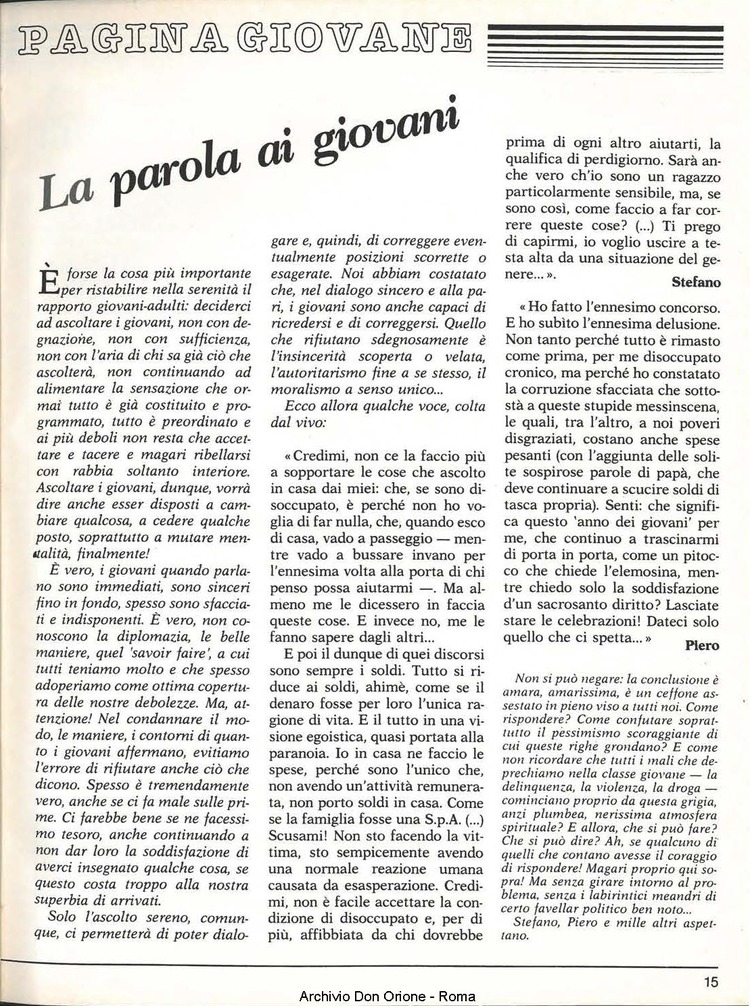 Don Orione, 80, 02, 01-02-1985, pagina 15