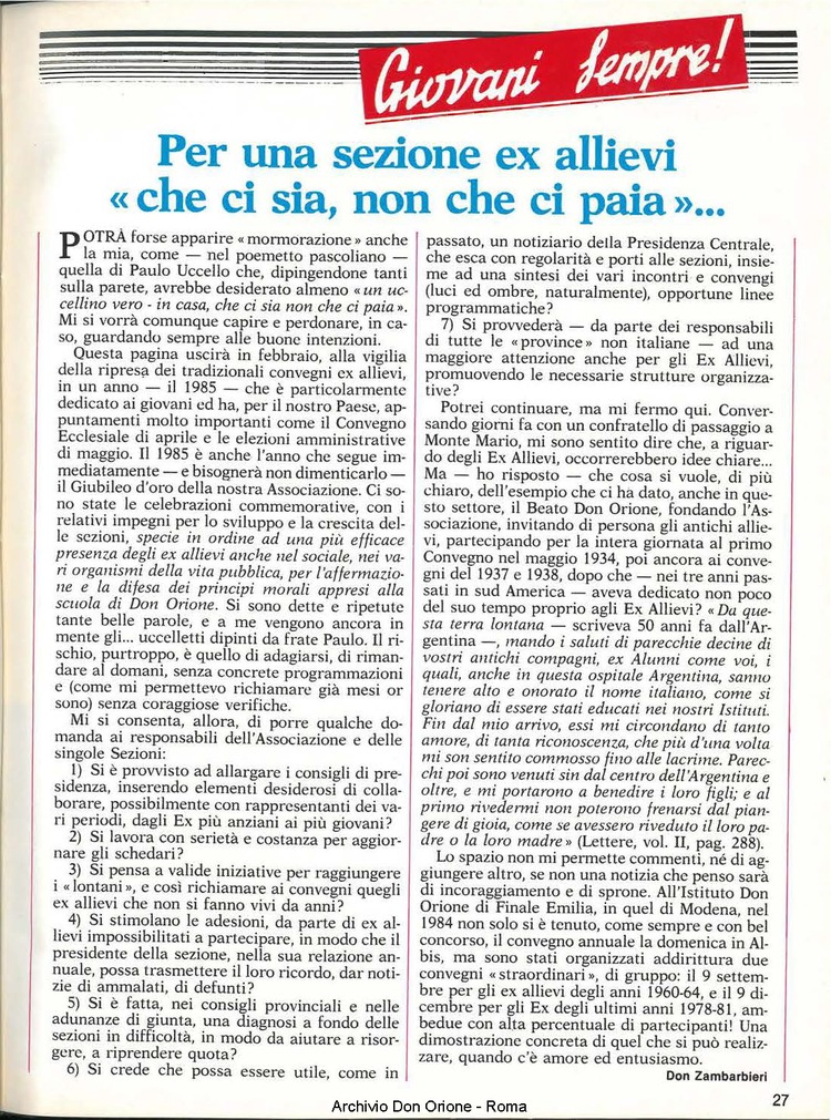 Don Orione, 80, 02, 01-02-1985, pagina 27