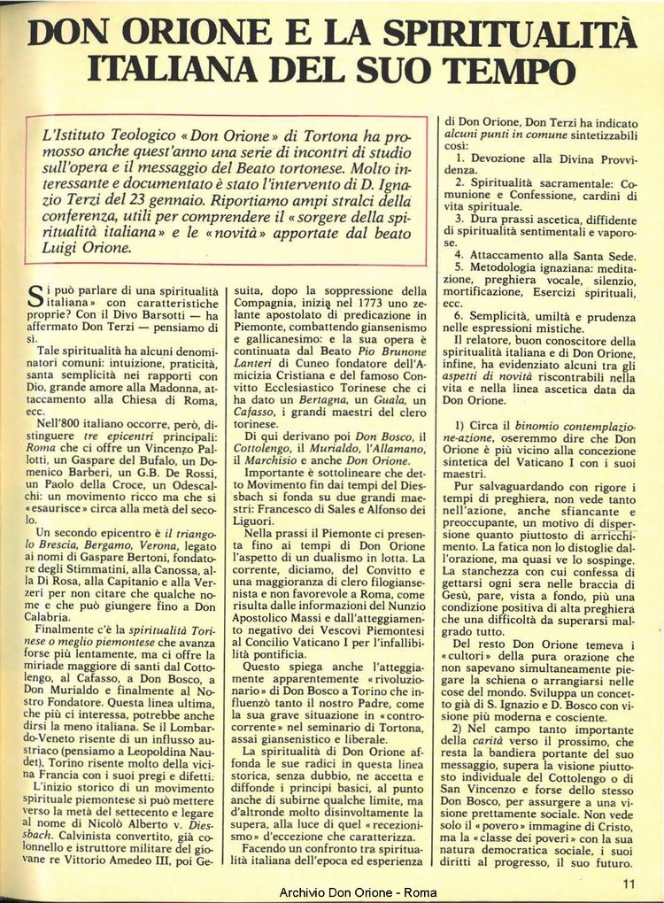 Don Orione, 80, 03, 01-03-1985, pagina 11