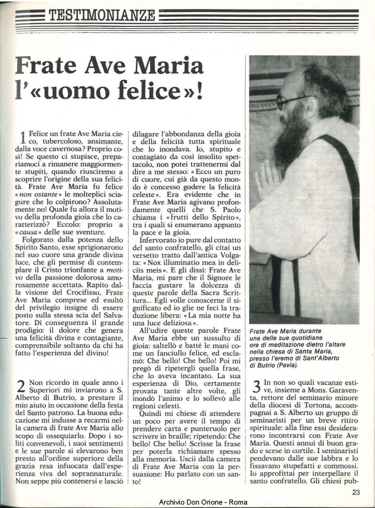 Don Orione, 80, 03, 01-03-1985, pagina 23