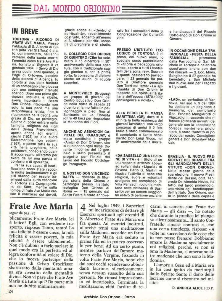 Don Orione, 80, 03, 01-03-1985, pagina 24