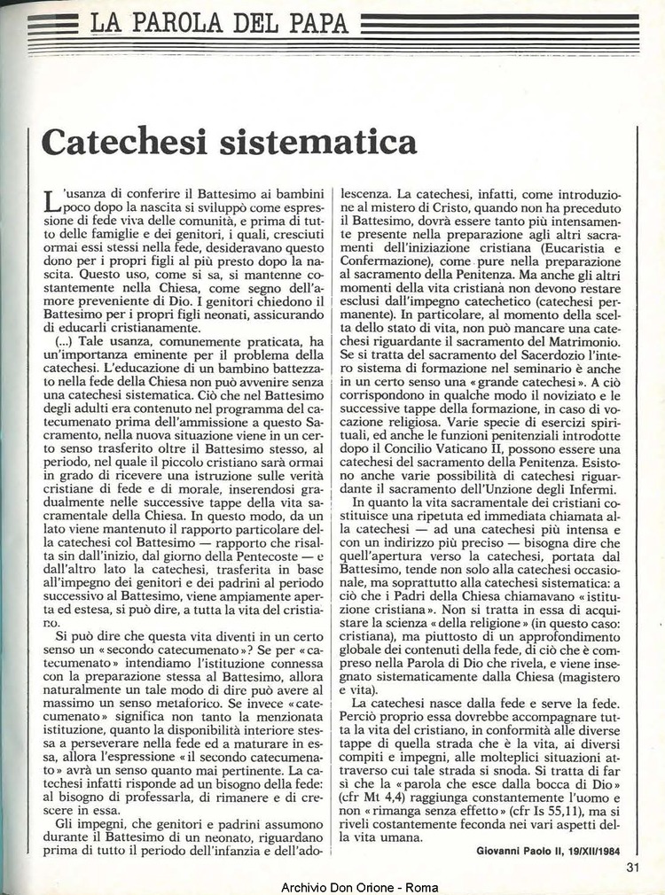 Don Orione, 80, 03, 01-03-1985, pagina 31