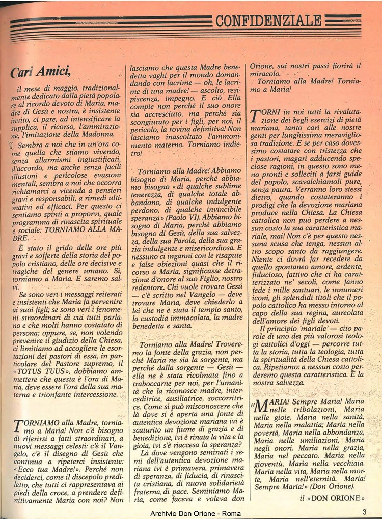 Don Orione, 80, 05, 01-05-1985, pagina 3
