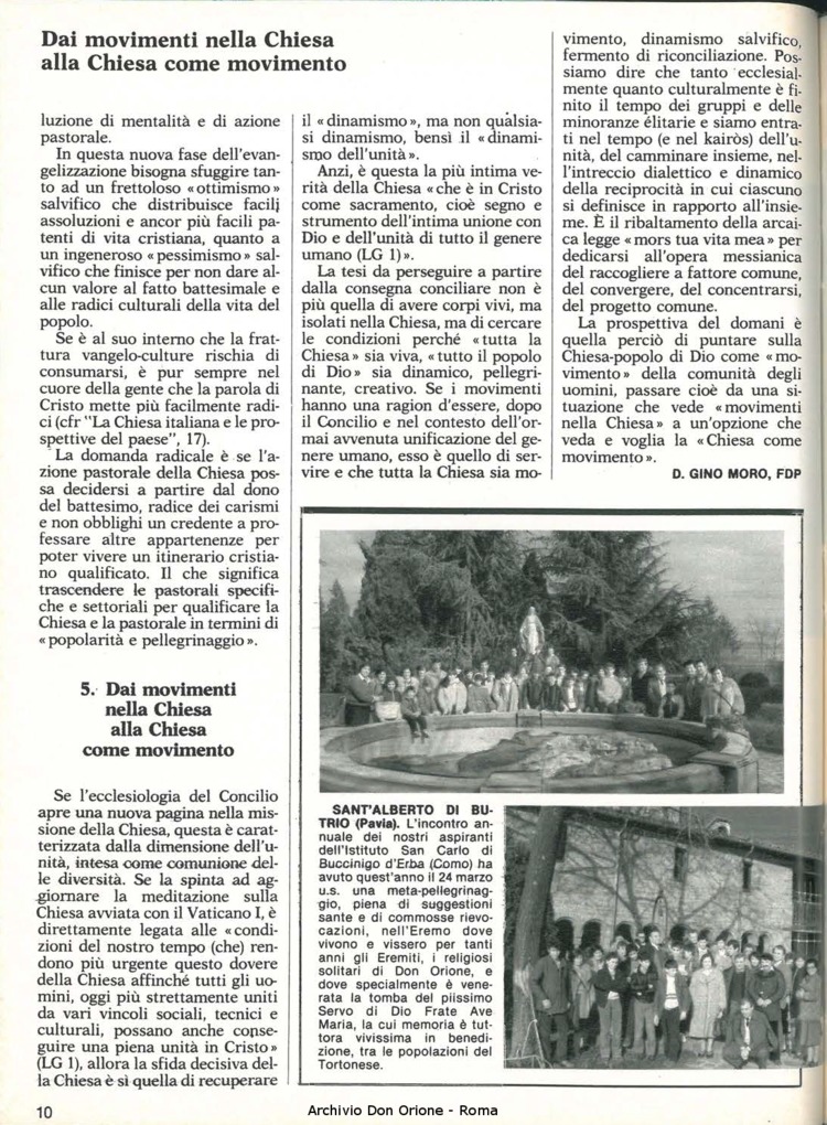 Don Orione, 80, 05, 01-05-1985, pagina 10