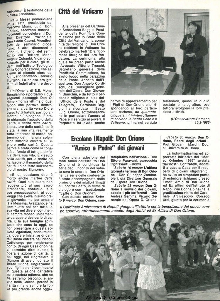 Don Orione, 80, 05, 01-05-1985, pagina 23