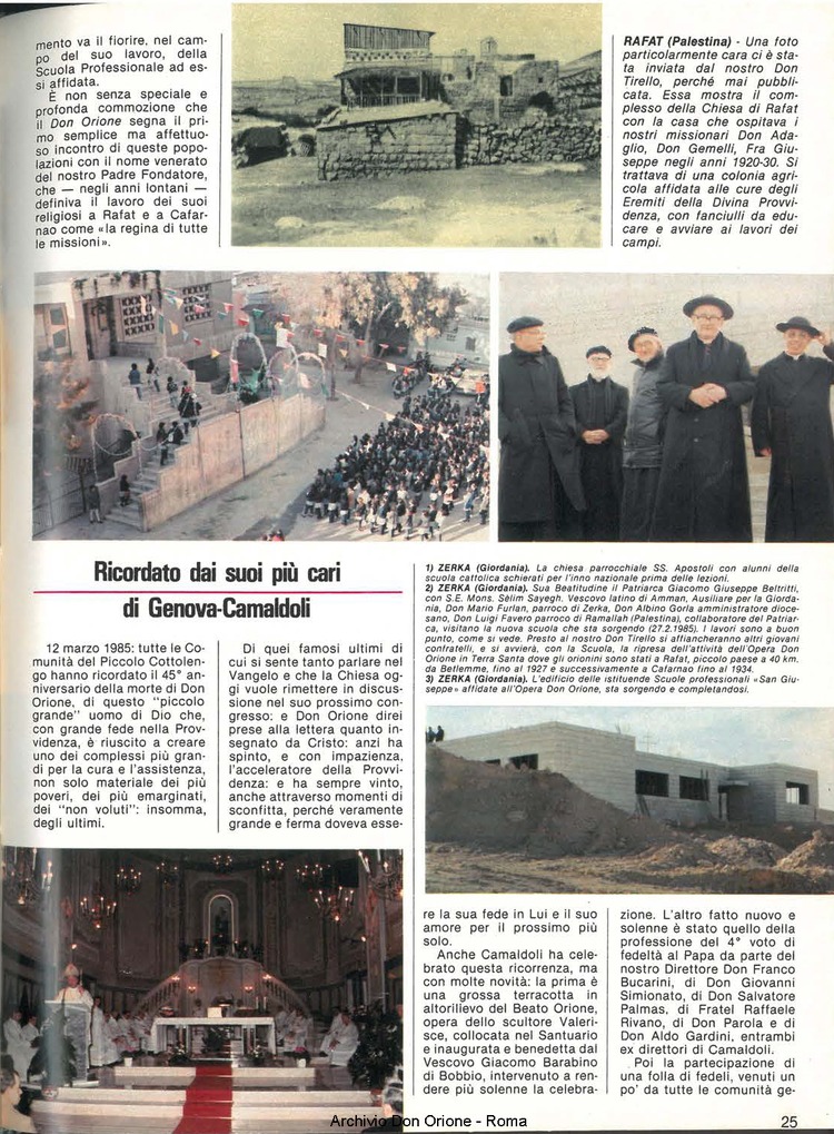 Don Orione, 80, 05, 01-05-1985, pagina 25
