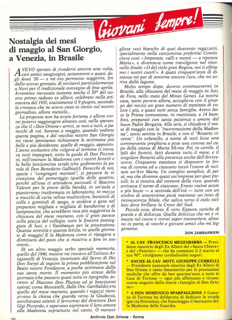 Don Orione, 80, 05, 01-05-1985, pagina 30