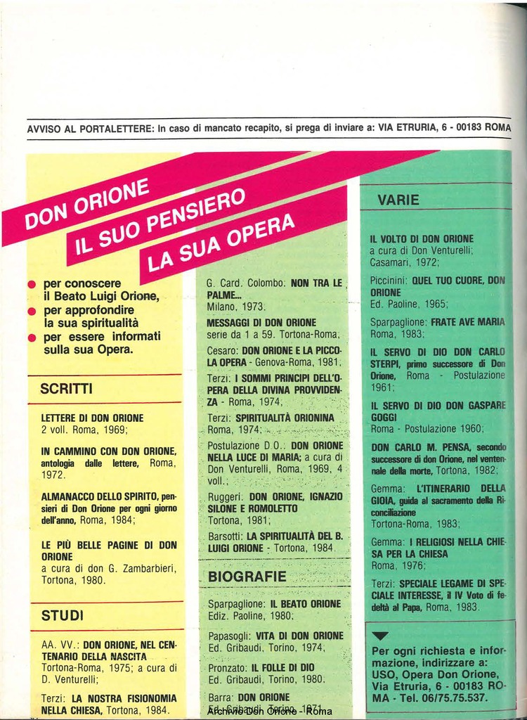 Don Orione, 80, 05, 01-05-1985, pagina 32
