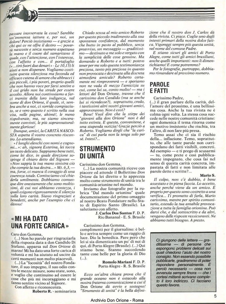 Don Orione, 80, 06, 01-06-1985, pagina 5