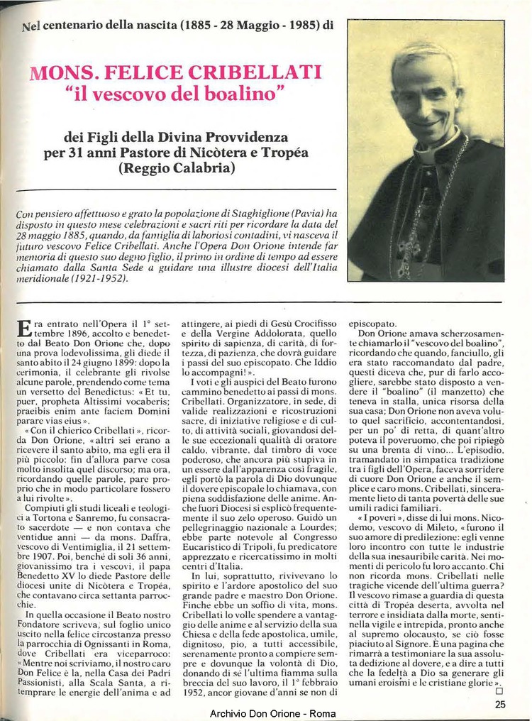 Don Orione, 80, 06, 01-06-1985, pagina 25