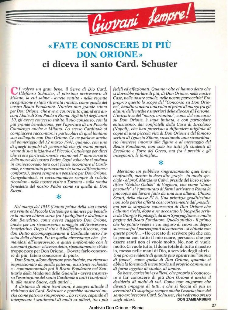 Don Orione, 80, 06, 01-06-1985, pagina 27