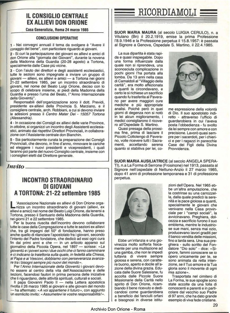 Don Orione, 80, 06, 01-06-1985, pagina 29