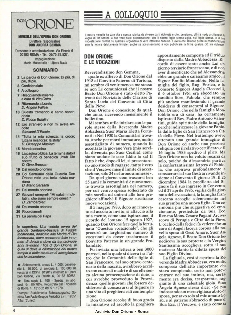 Don Orione, 80, 07, 01-07-1985, pagina 4
