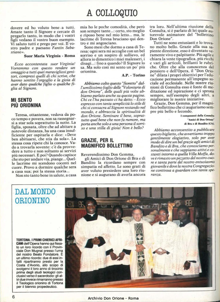 Don Orione, 80, 07, 01-07-1985, pagina 6