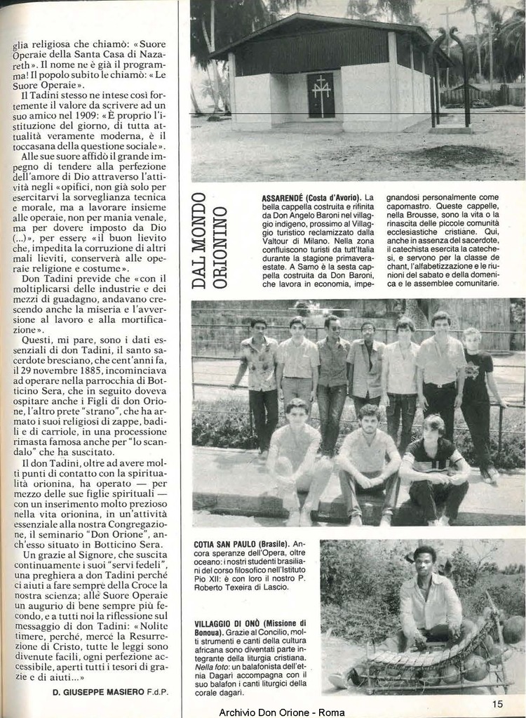 Don Orione, 80, 07, 01-07-1985, pagina 15