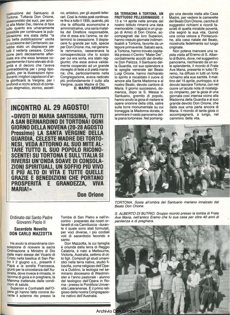 Don Orione, 80, 07, 01-07-1985, pagina 21