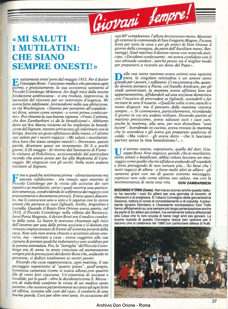 Don Orione, 80, 07, 01-07-1985, pagina 27