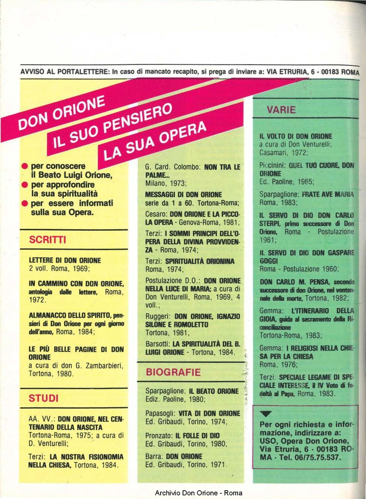 Don Orione, 80, 07, 01-07-1985, pagina 32