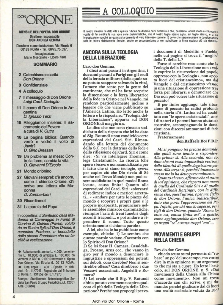 Don Orione, 80, 08, 01-10-1985, pagina 4
