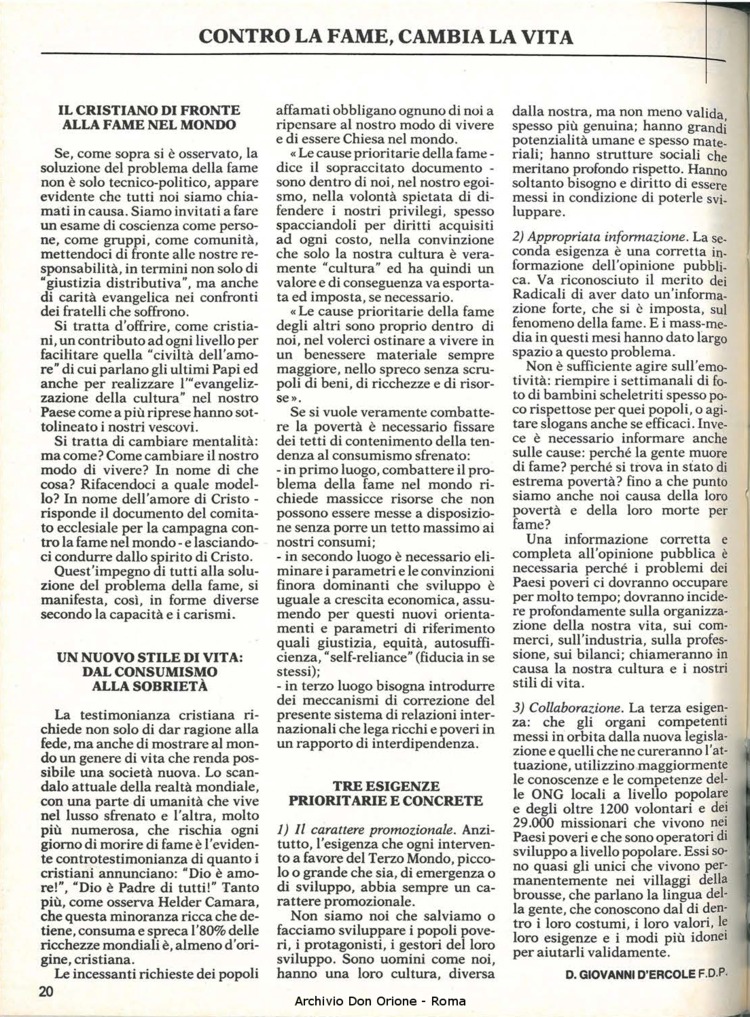 Don Orione, 80, 08, 01-10-1985, pagina 20