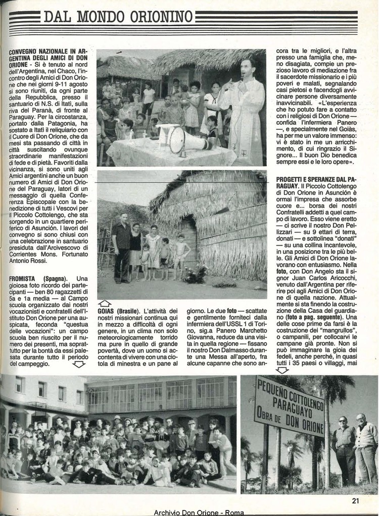 Don Orione, 80, 08, 01-10-1985, pagina 21