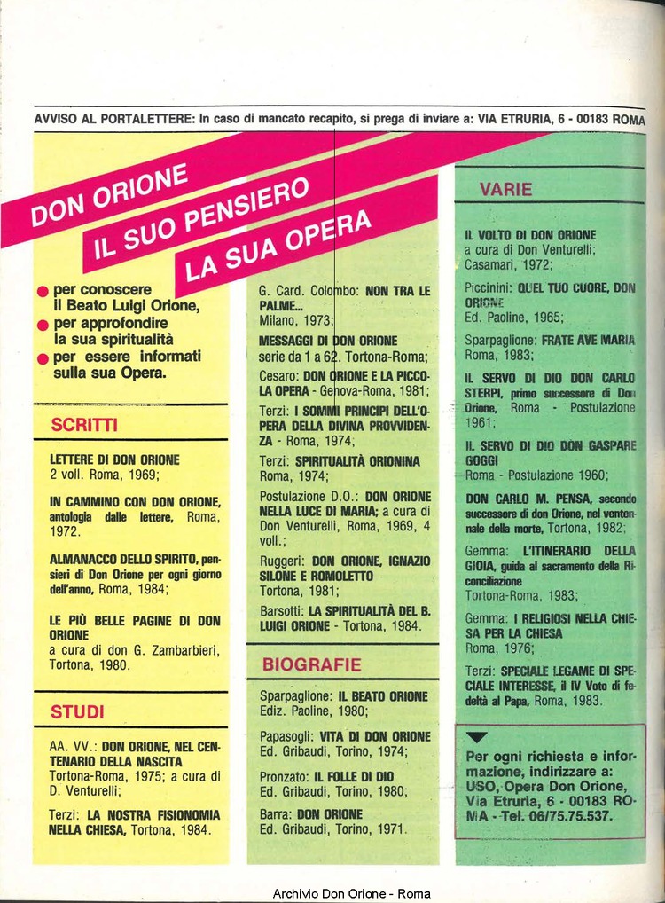 Don Orione, 80, 08, 01-10-1985, pagina 32