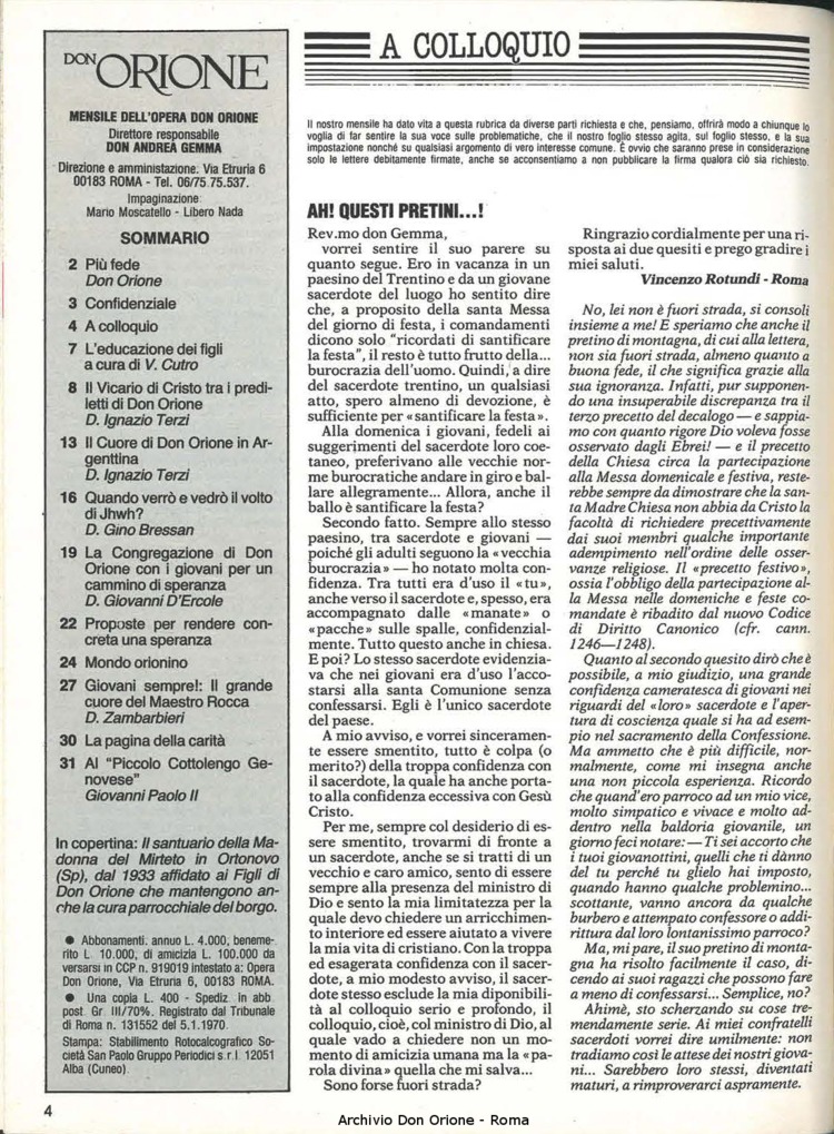 Don Orione, 80, 09, 01-11-1985, pagina 4