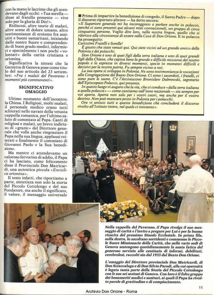Don Orione, 80, 09, 01-11-1985, pagina 11