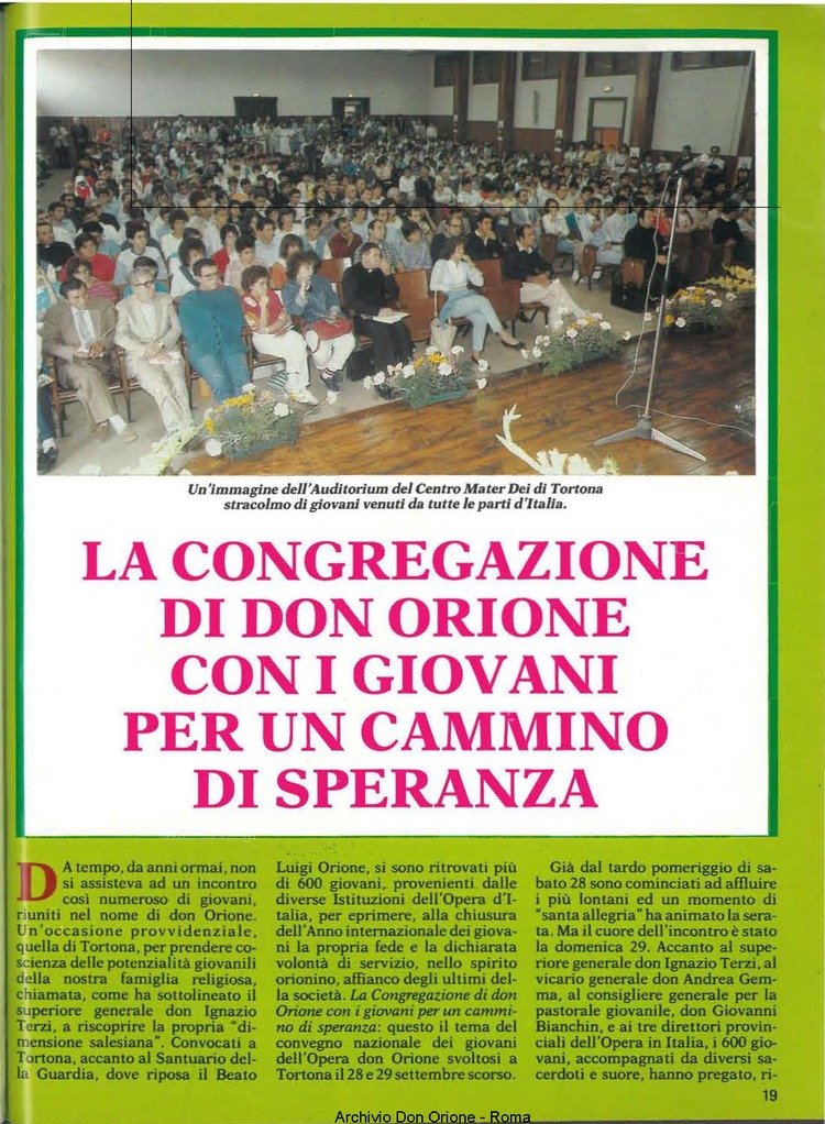 Don Orione, 80, 09, 01-11-1985, pagina 19